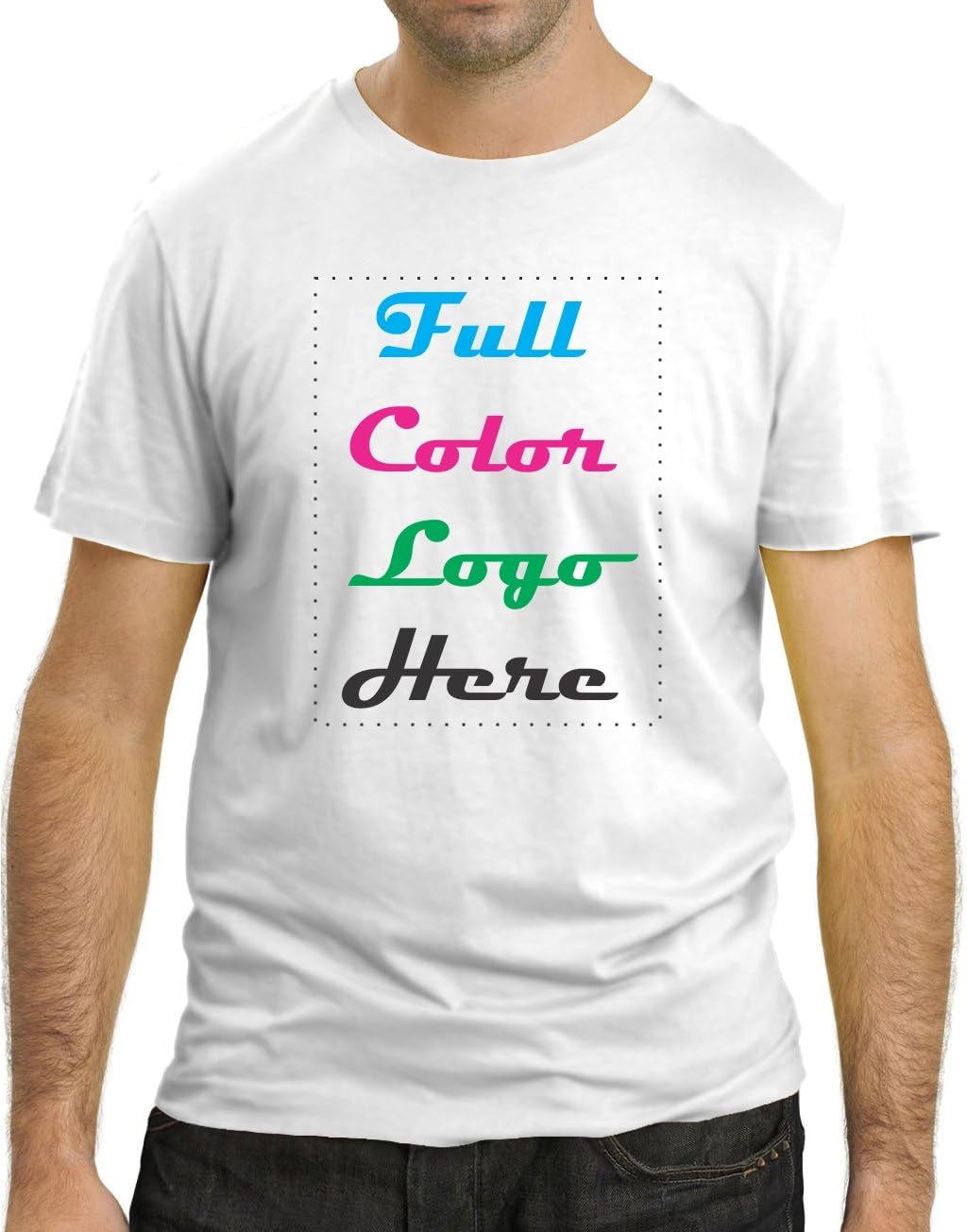 50 Custom Printed T-shirt + Full Color Logo\/design - Mix and Match S-xl (S)