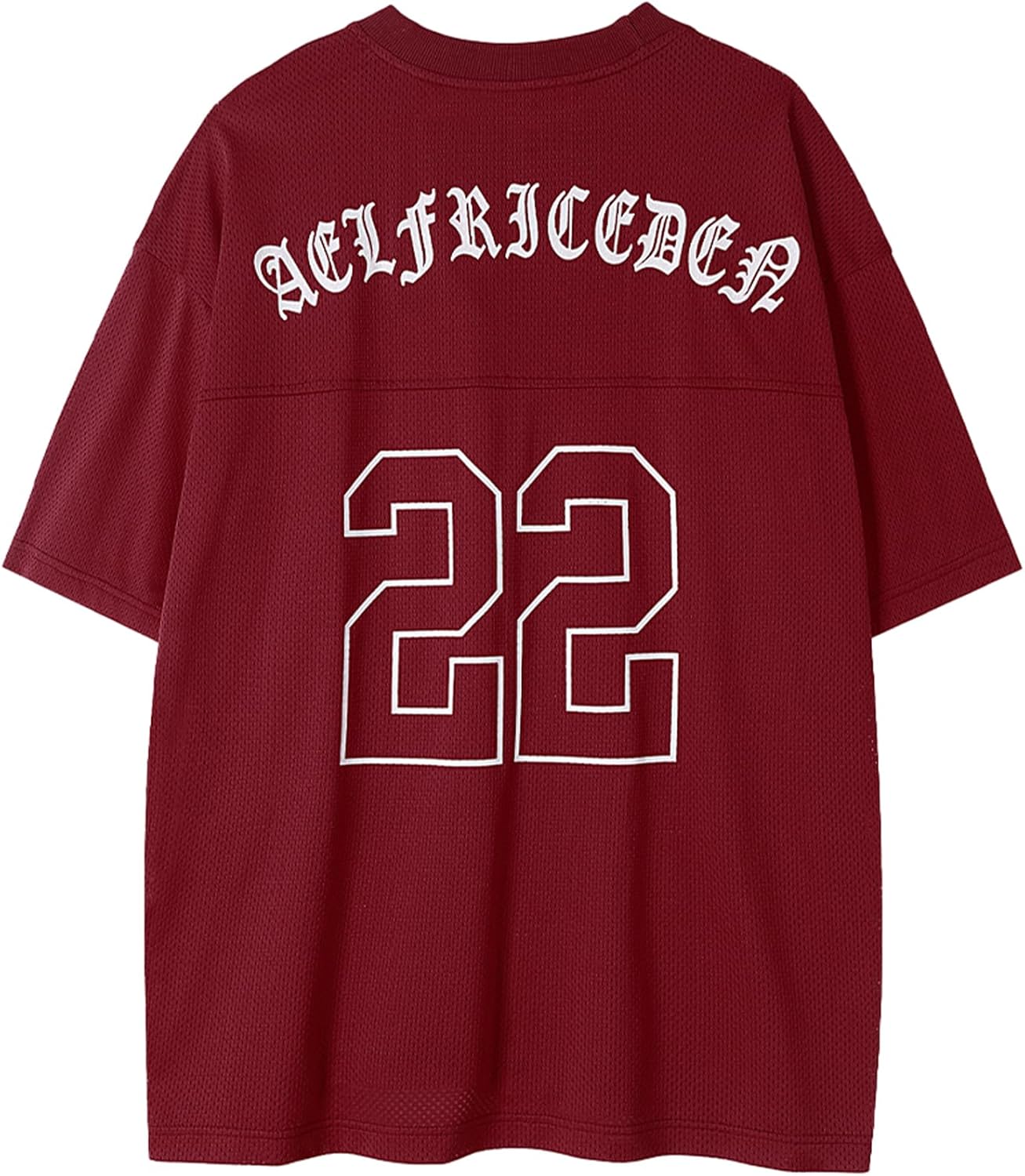 Aelfric Eden Mens Jersey Shirts Mesh Print Number Unisex Oversized Graphic Tees Short Sleeve Casual T Shirt Y2k Tops - Image 9