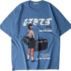 Aelfric Eden Mens Oversized Graphic Tee Summer Unisex Hipster Printed Casual Harajuku Top Tshirt