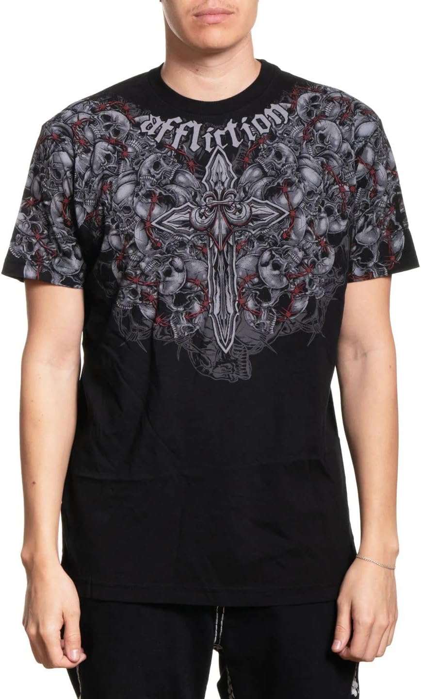 Affliction Men's Core T-Shirt, Short Sleeve, Graphic Print Design T-Shirts - Image 20