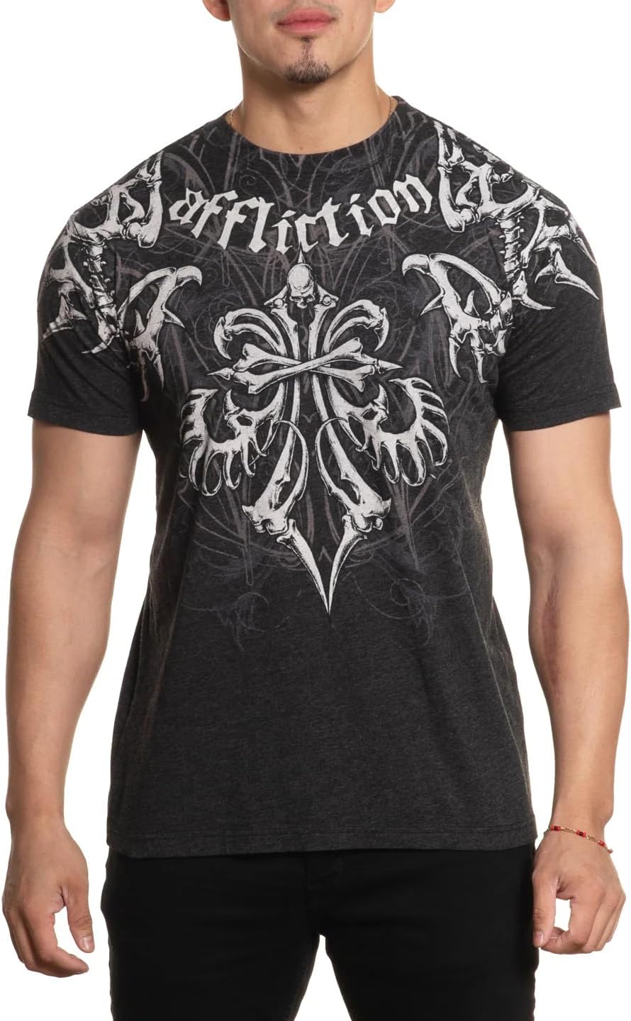 Affliction Men's Core T-Shirt, Short Sleeve, Graphic Print Design T-Shirts - Image 29