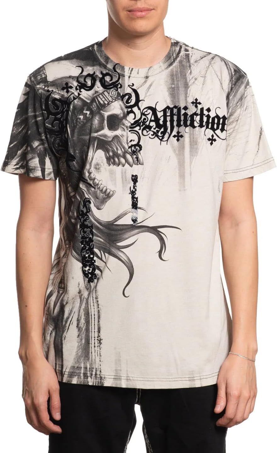 Affliction Men's Core T-Shirt, Short Sleeve, Graphic Print Design T-Shirts - Image 10
