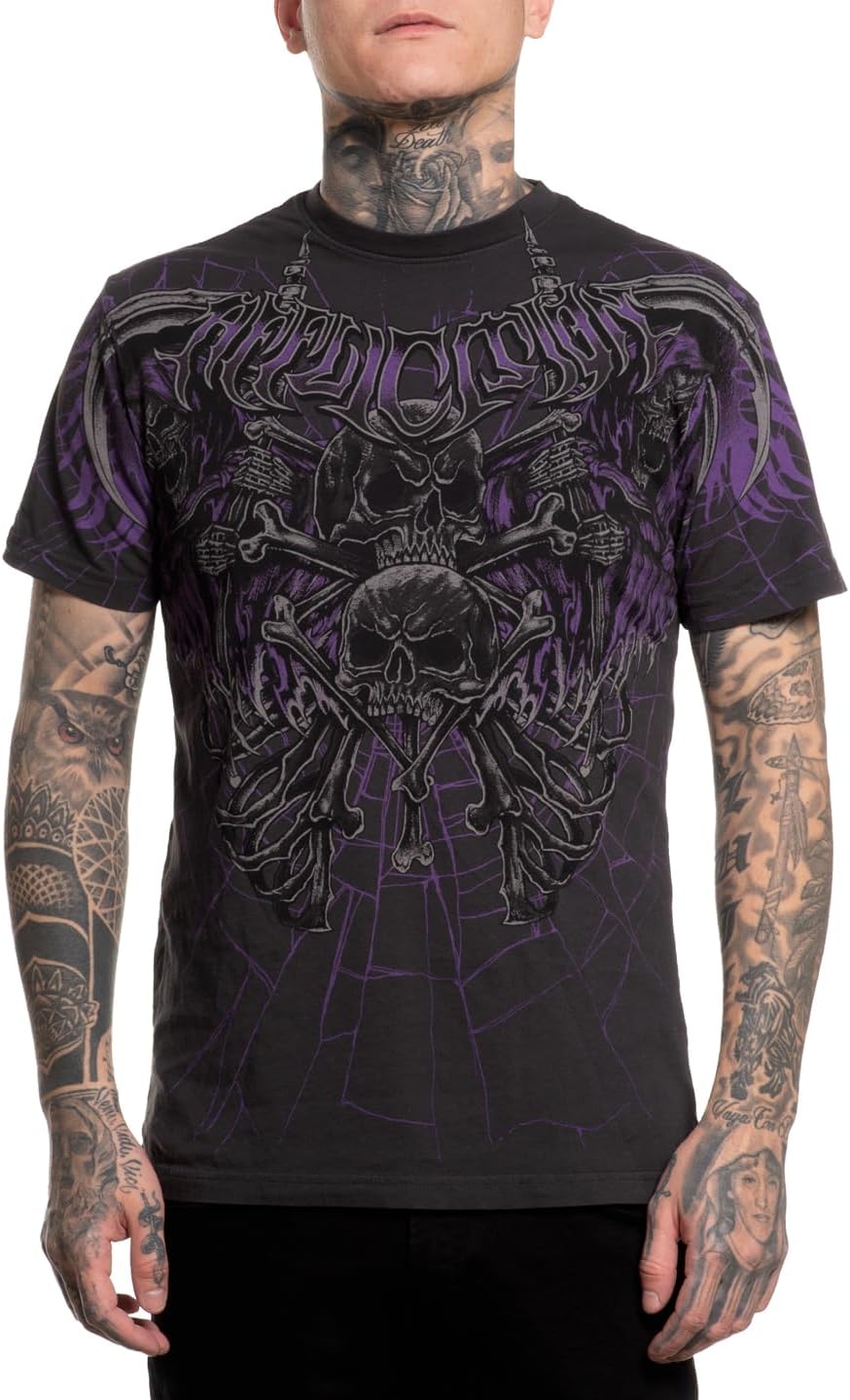 Affliction Men's Core T-Shirt, Short Sleeve, Graphic Print Design T-Shirts - Image 33