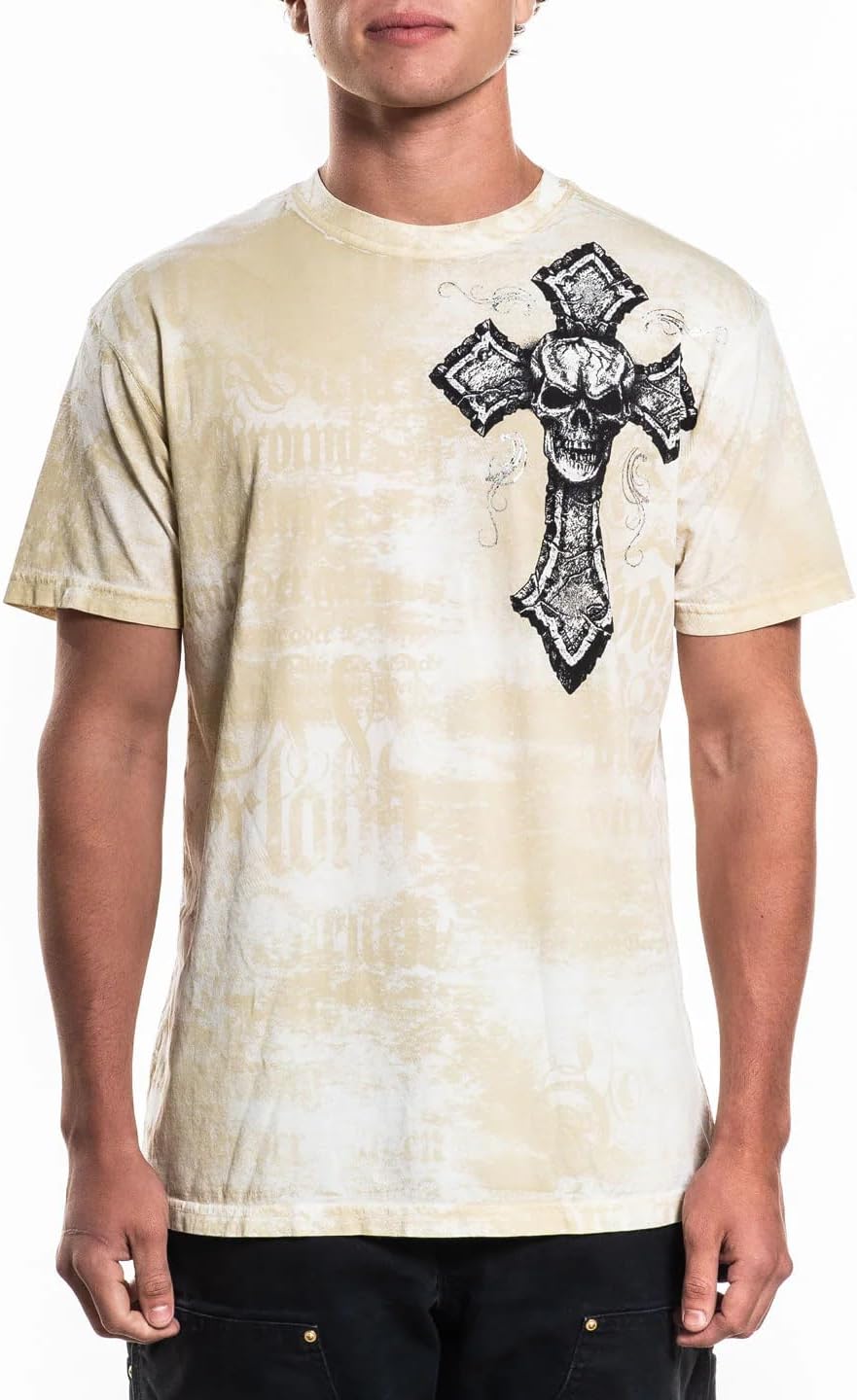 Affliction Men's Core T-Shirt, Short Sleeve, Graphic Print Design T-Shirts - Image 24