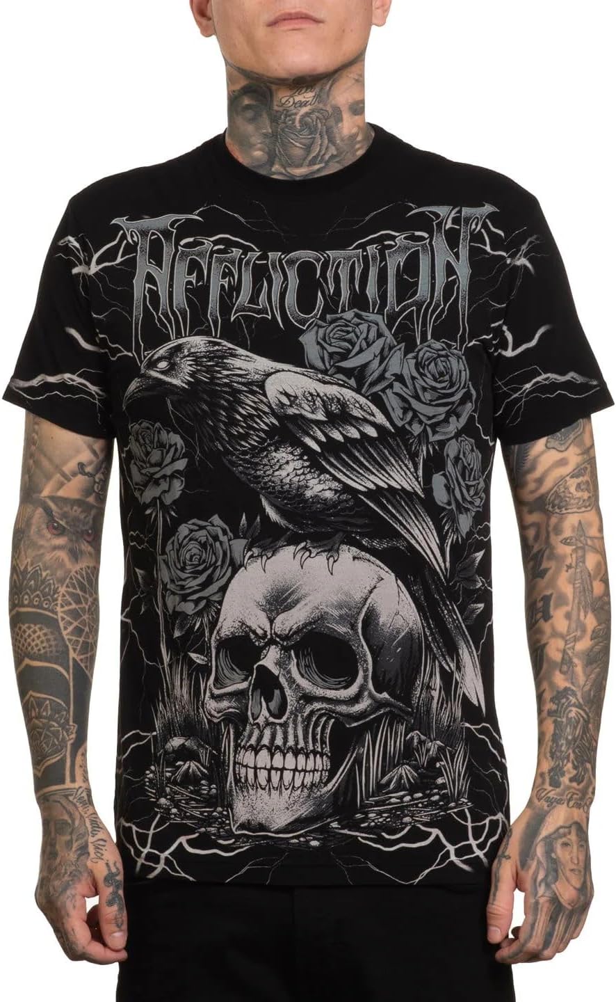 Affliction Men's Core T-Shirt, Short Sleeve, Graphic Print Design T-Shirts - Image 12