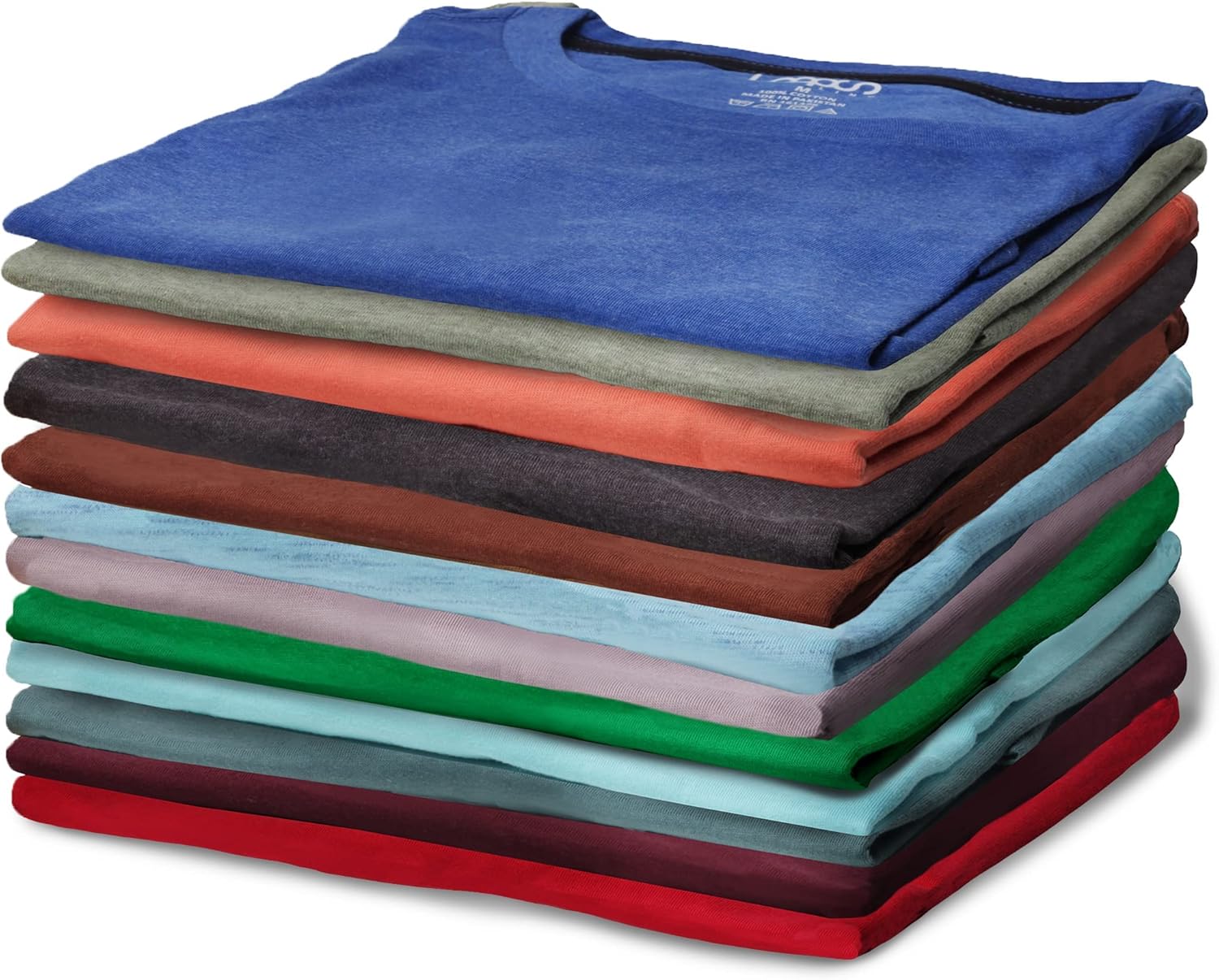 BILLIONHATS T-Shirts - Size 7X - Plus Size Men's Solid Colors Cotton T-Shirts Short Sleeve Lightweight Big Tall Tees, Bulk - Image 2