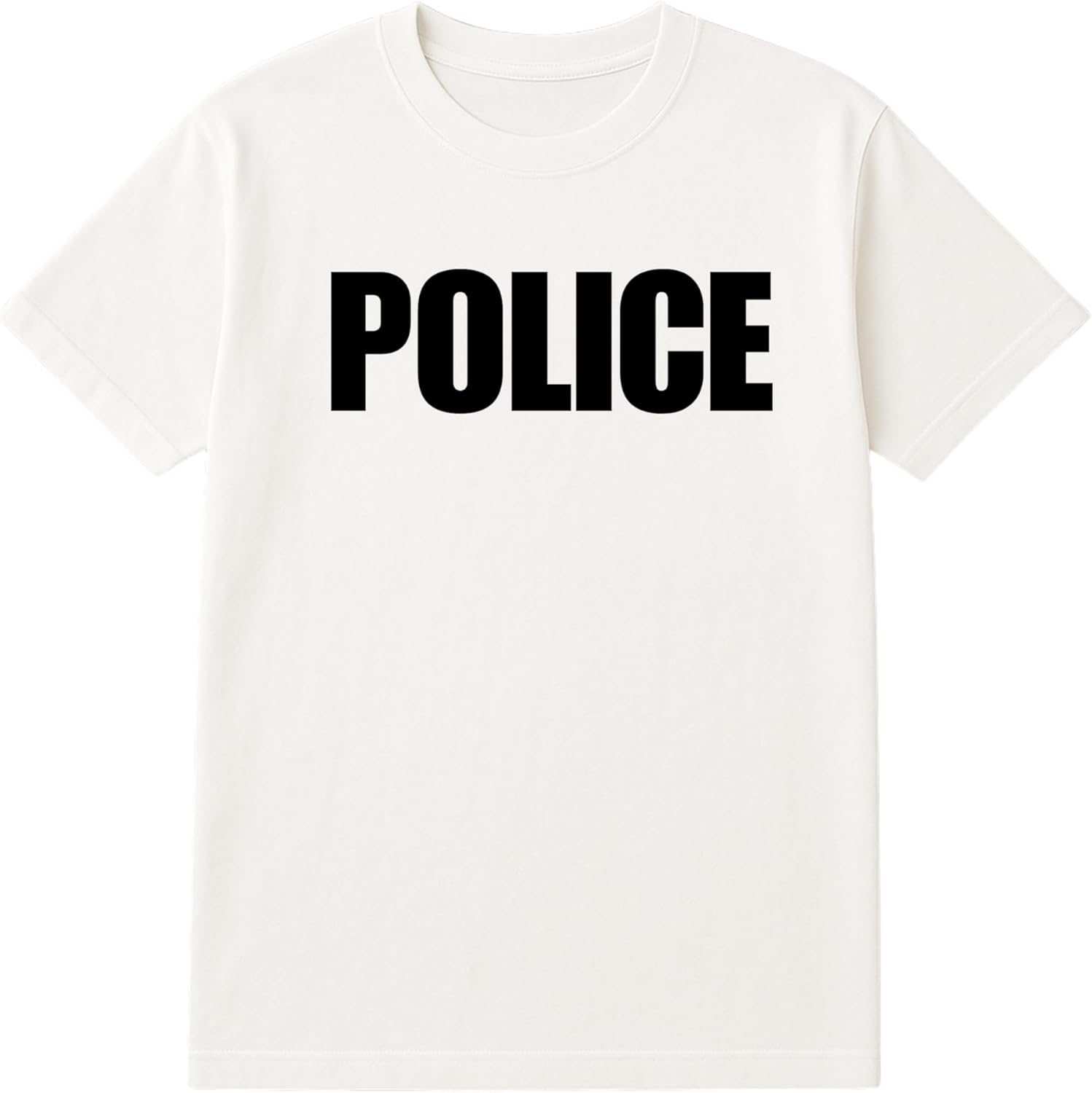 Bulk Police T-Shirts Cotton Blend Uniform Tees for Officers, Patrol & Training Comfortable, Printed in USA Sizes S to 3XL