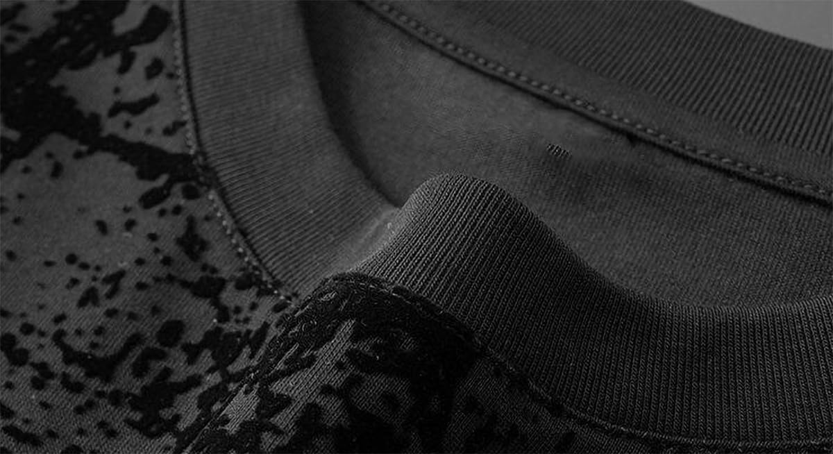 CXLCZNKG Men's T-Shirt Plus Size Printed Loose Fit Round Neck top for Men - Image 4