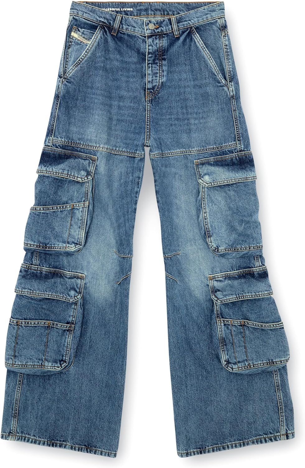 Diesel 1996 D-SIRE Relaxed Cargo Jeans - Image 5