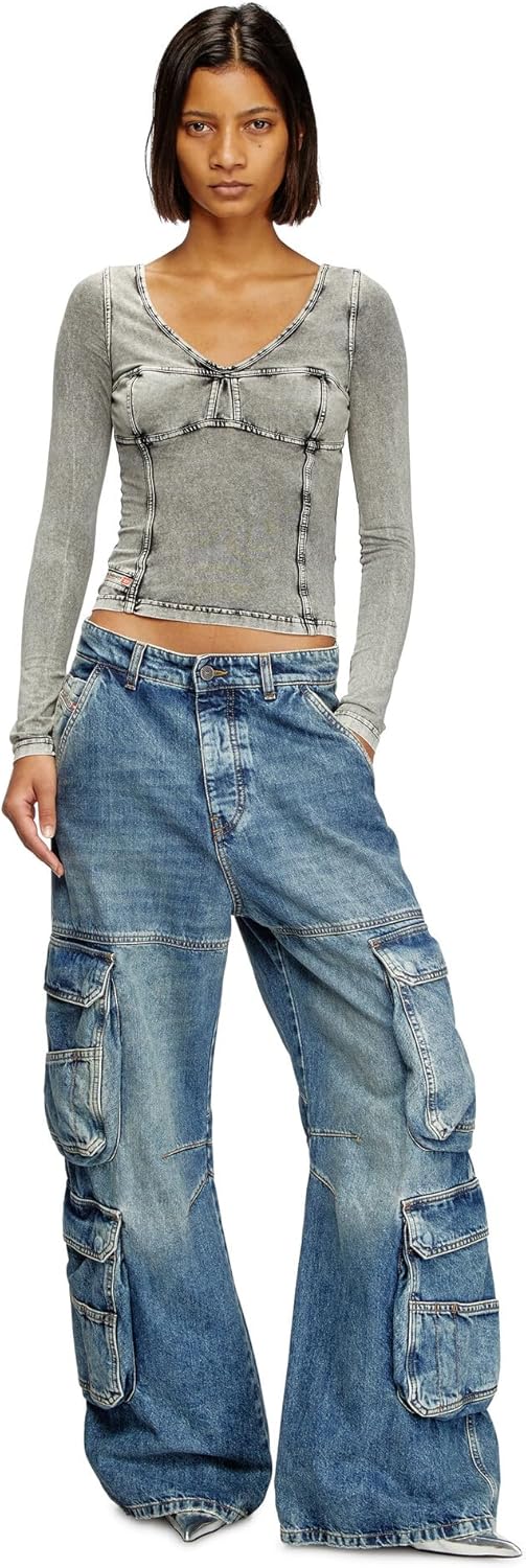 Diesel 1996 D-SIRE Relaxed Cargo Jeans - Image 3