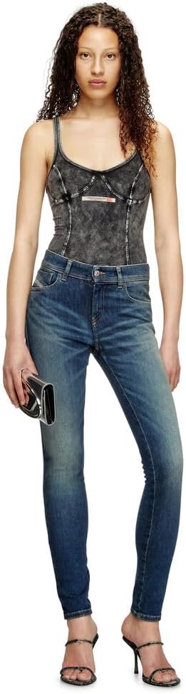 Diesel Skinny Jeans 2017 Slandy Medium Blue - Image 4