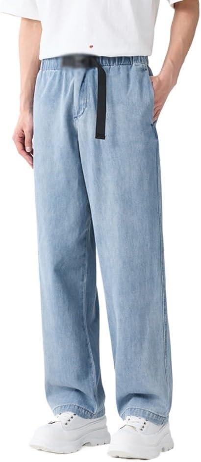 ERTXGBA Jeans Elastic Waist Casual Versatile Pants - Image 2