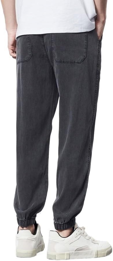 ERTXGBA Versatile and Casual Loose Denim Pants with Straight Leg Jeans - Image 2