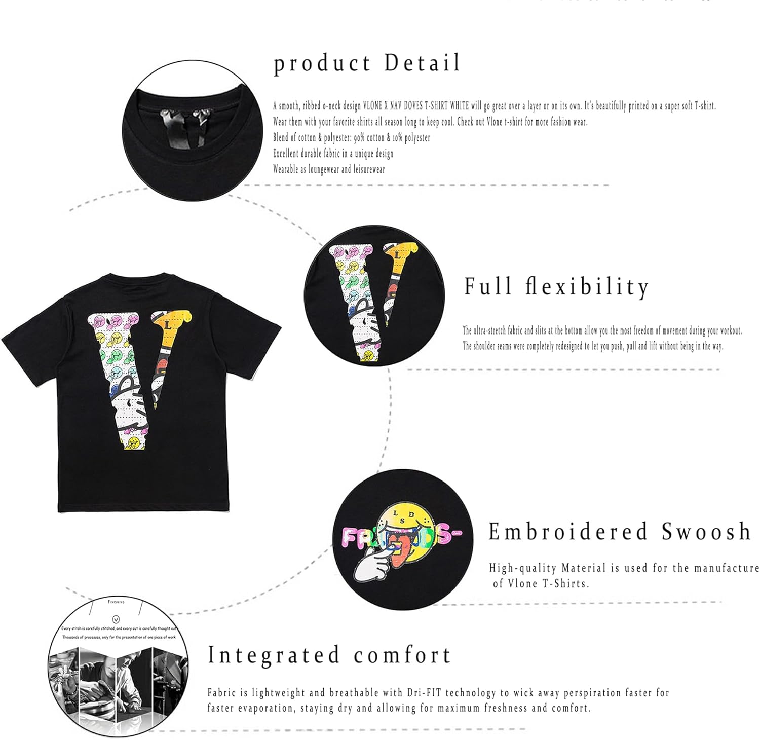 Fashion Men's Short Sleeved T-Shirt V Letter Printed Tops Casual Couple T-Shirt Hip Hop Short Sleeved Tops - Image 6