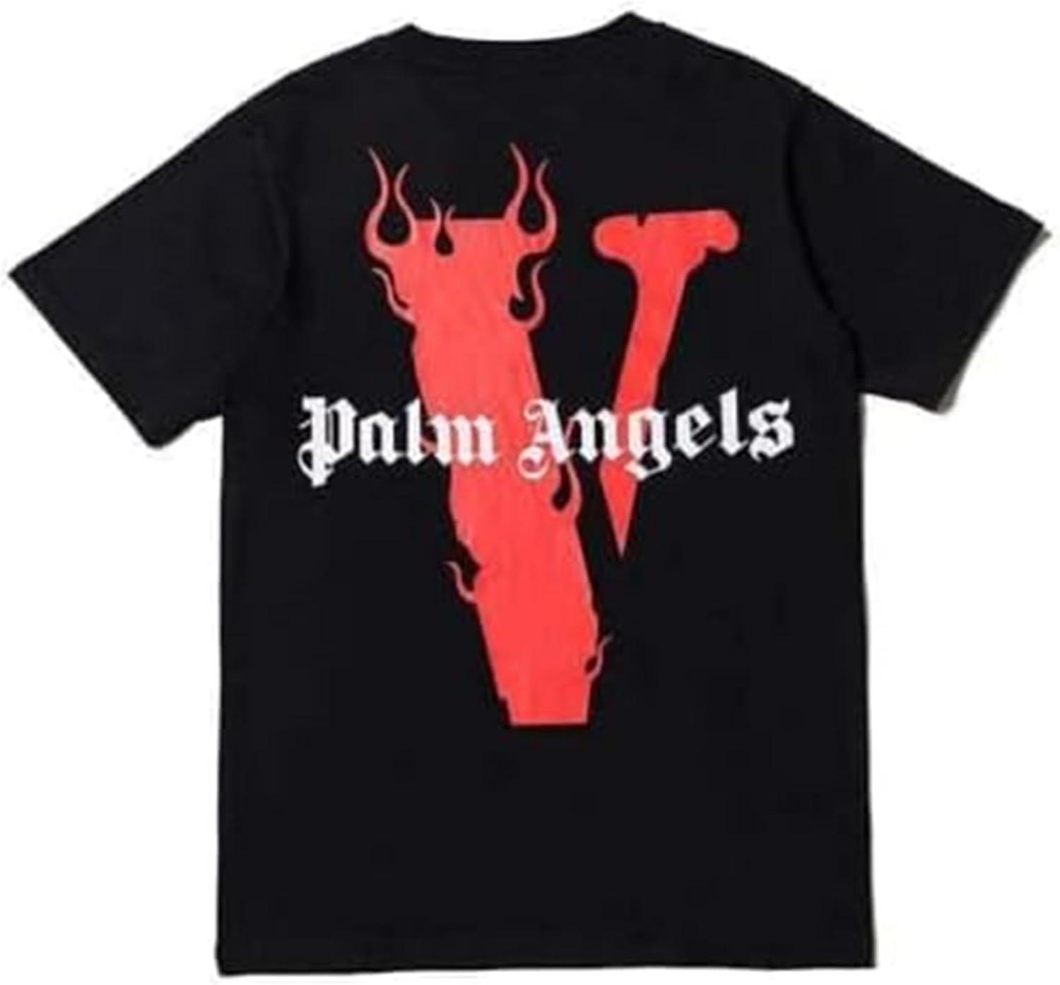 Fashion Men's Short Sleeved T-Shirt V Letter Printed Tops Casual Couple T-Shirt Hip Hop Short Sleeved Tops - Image 7