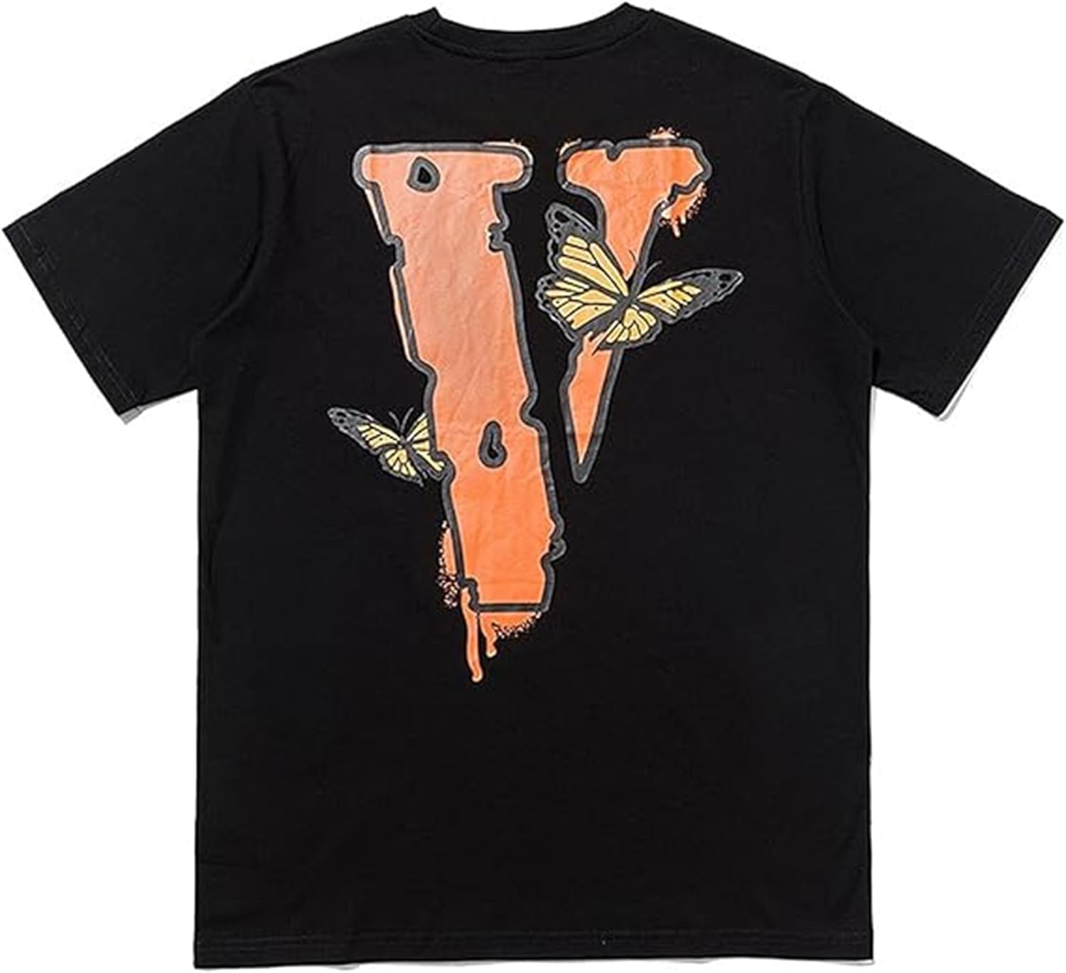 Fashion Men's Short Sleeved T-Shirt V Letter Printed Tops Casual Couple T-Shirt Hip Hop Short Sleeved Tops - Image 18