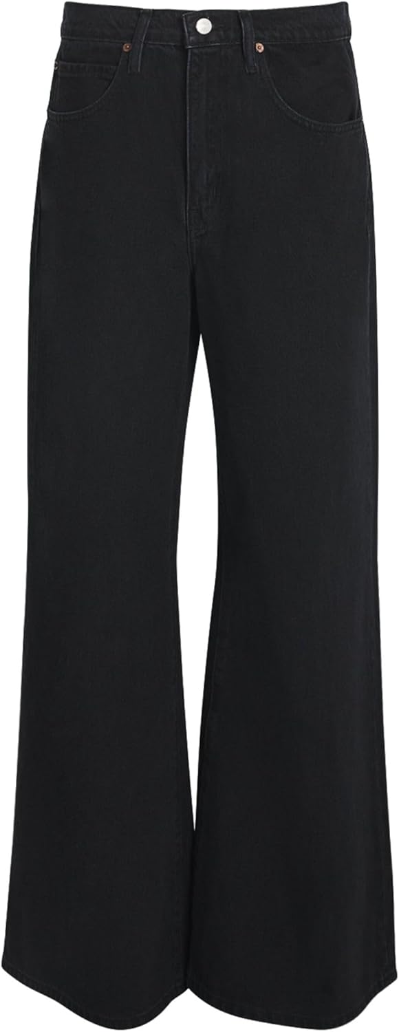 FRAME Women's Women's Wide Flare Jeans Inkwell Black