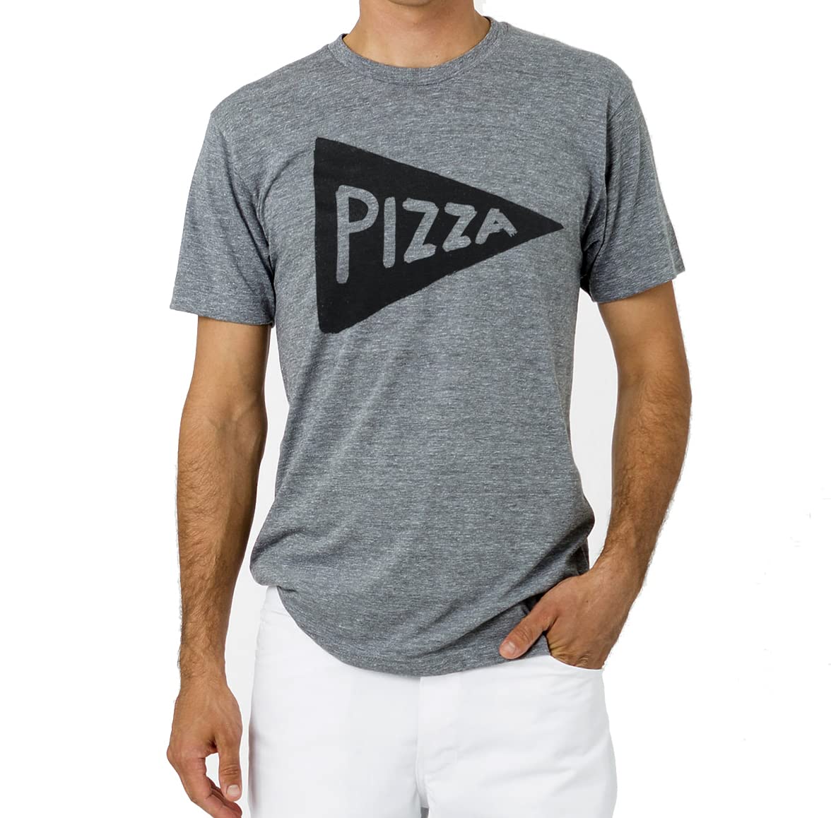 Funny Pizza Slice T Shirt Design for Men, Screen printed Graphic Tee Men, Boyfriend Pizza Lover Gift, NYC Pizza Gifts, Unique Pizza Maker Gift (XXL)