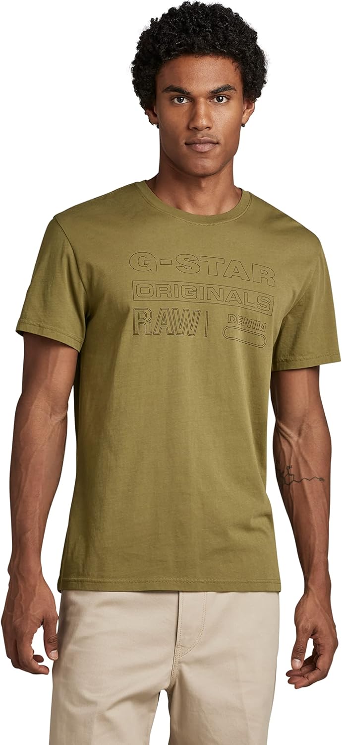 G-STAR RAW Men's Holorn Graphic Crew Neck Short Sleeve - Image 9