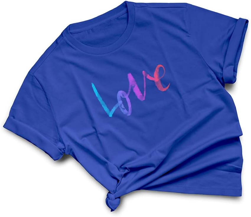 GotPrint Unisex Love T-Shirts | Cute Heart for Couple Graphic Tee | Casual Letter Printed Novelty Shirt - Image 7