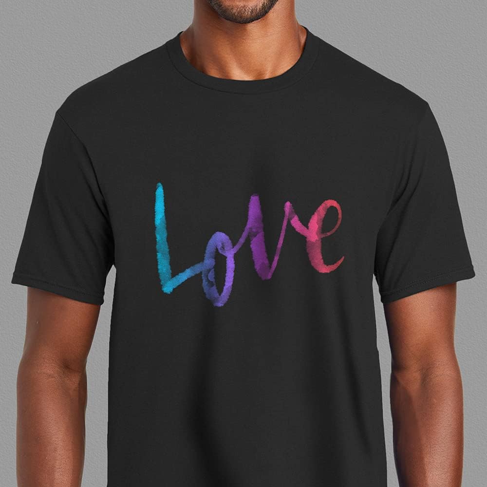 GotPrint Unisex Love T-Shirts | Cute Heart for Couple Graphic Tee | Casual Letter Printed Novelty Shirt - Image 2