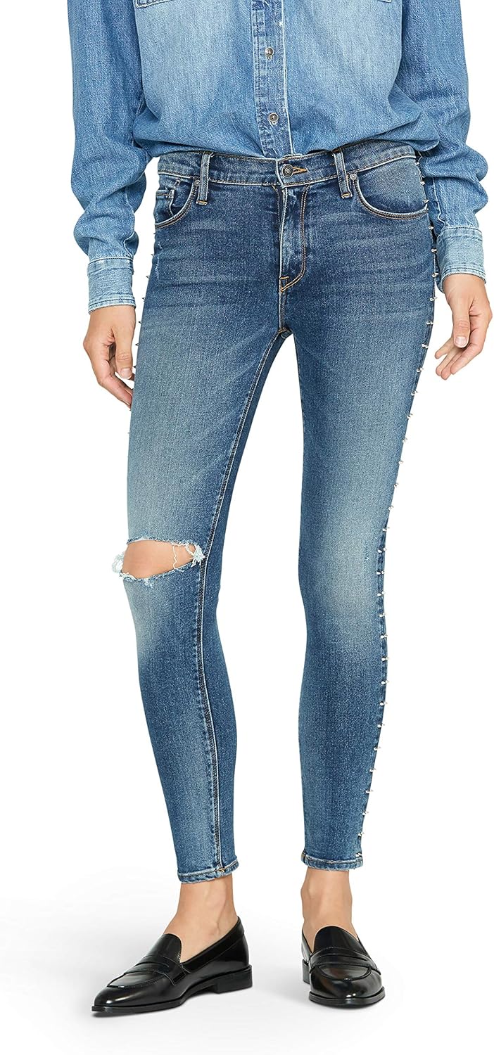 HUDSON Women's Barbara High Rise, Super Skinny Ankle Jean
