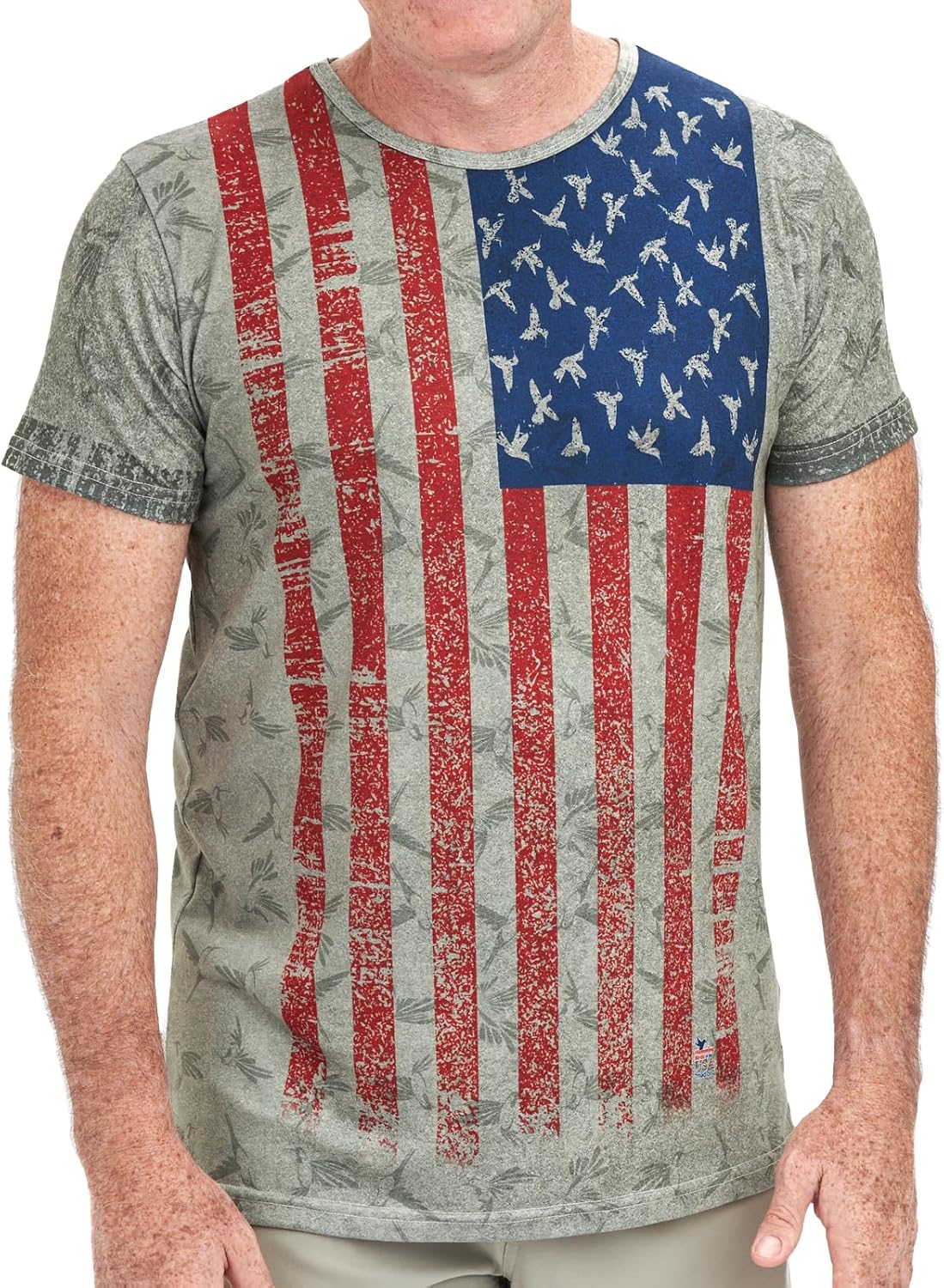 Hummingbirds of The USA - Graphic Tees for Men - Hummingbirds-Themed Men's Graphic T-Shirts - Vibrant All-Over-Print Designs