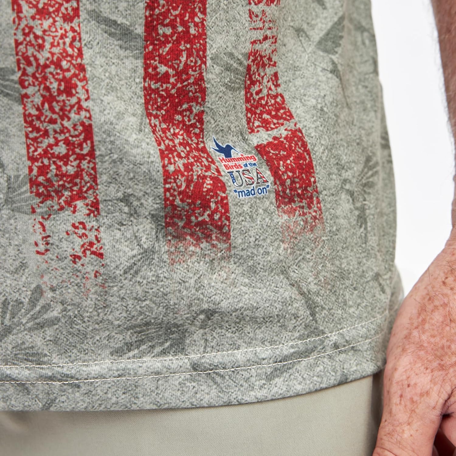 Hummingbirds of The USA - Graphic Tees for Men - Hummingbirds-Themed Men's Graphic T-Shirts - Vibrant All-Over-Print Designs - Image 4