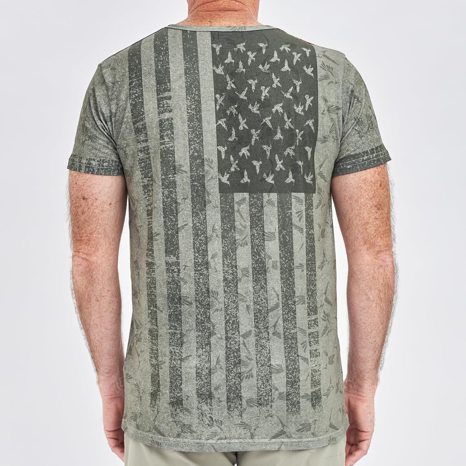 Hummingbirds of The USA - Graphic Tees for Men - Hummingbirds-Themed Men's Graphic T-Shirts - Vibrant All-Over-Print Designs - Image 3