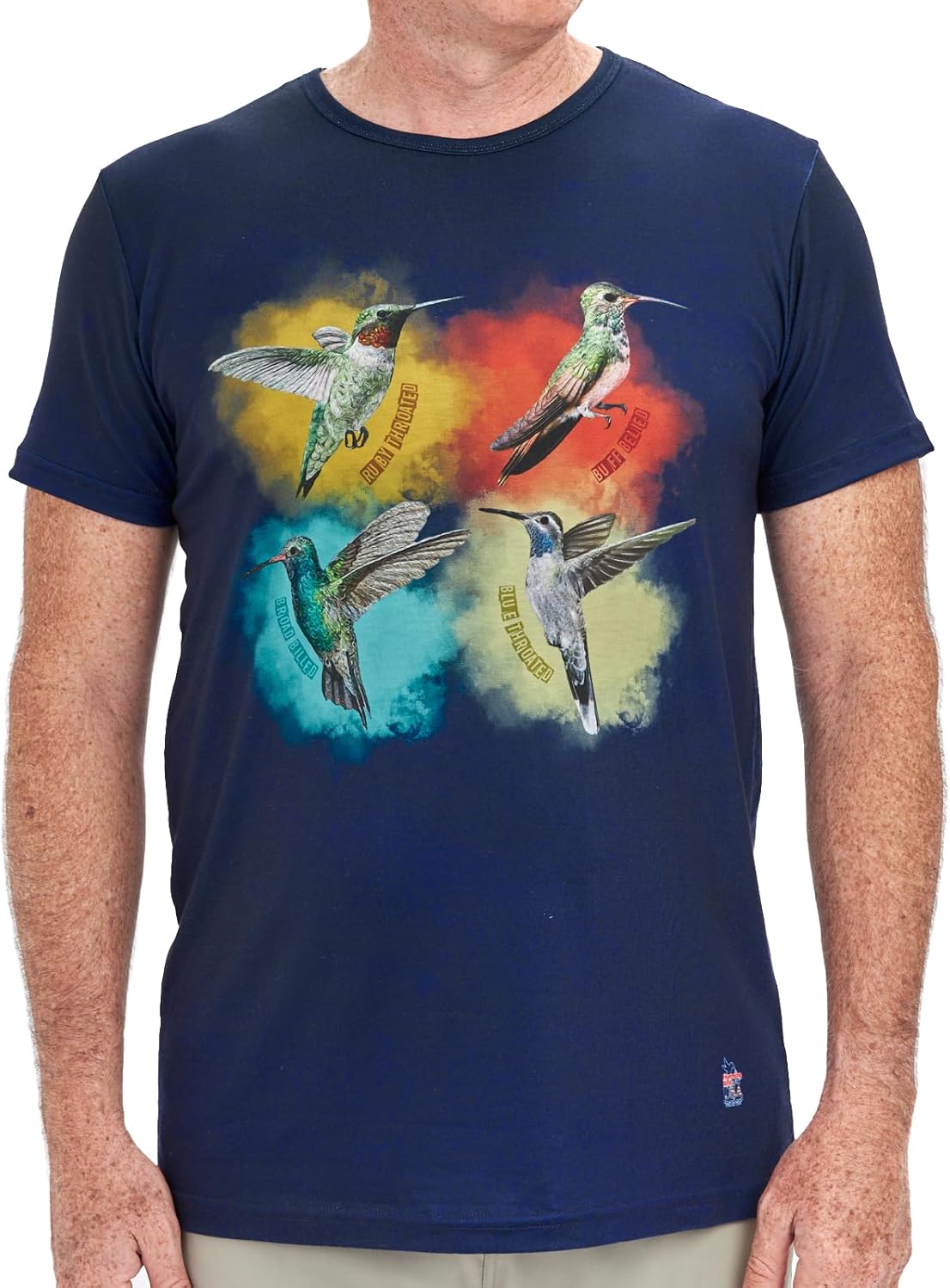 Hummingbirds of The USA - Graphic Tees for Men - Hummingbirds-Themed Men's Graphic T-Shirts - Vibrant All-Over-Print Designs - Image 7