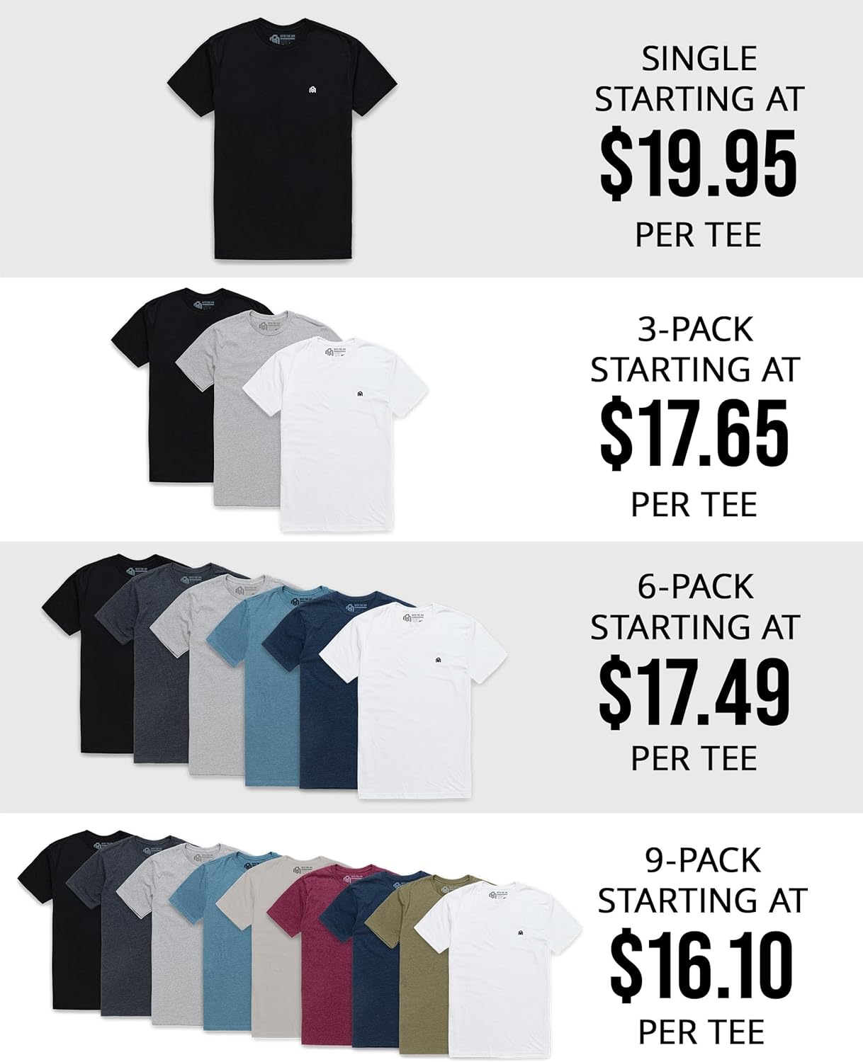 INTO THE AM Mens T Shirt with Logo - Short Sleeve Crew Neck Soft Fitted Tees S - 4XL Fresh Classic Basic Tshirts - Image 5