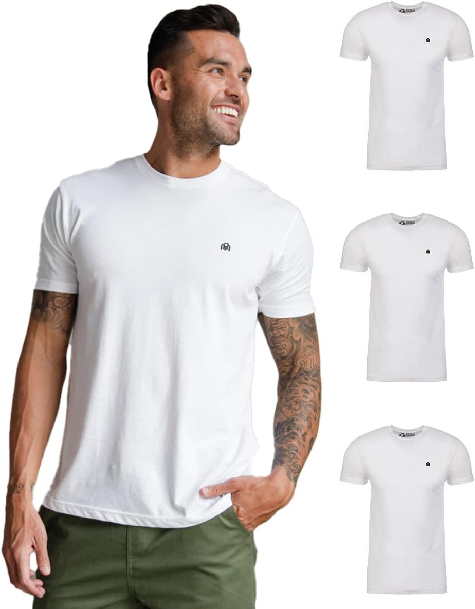 INTO THE AM Mens T Shirt with Logo - Short Sleeve Crew Neck Soft Fitted Tees S - 4XL Fresh Classic Basic Tshirts - Image 13