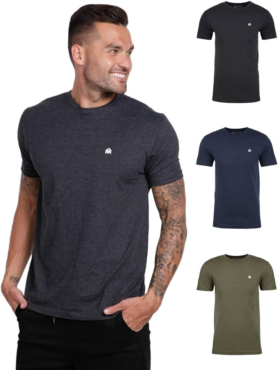 INTO THE AM Mens T Shirt with Logo - Short Sleeve Crew Neck Soft Fitted Tees S - 4XL Fresh Classic Basic Tshirts - Image 19