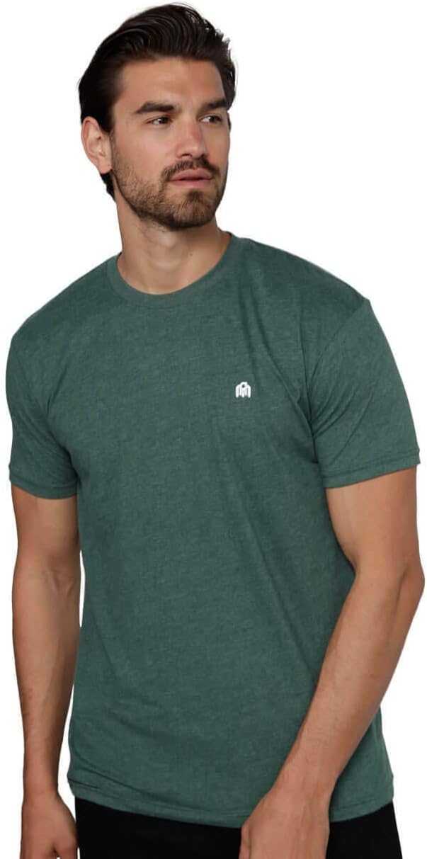 INTO THE AM Mens T Shirt with Logo - Short Sleeve Crew Neck Soft Fitted Tees S - 4XL Fresh Classic Basic Tshirts - Image 22