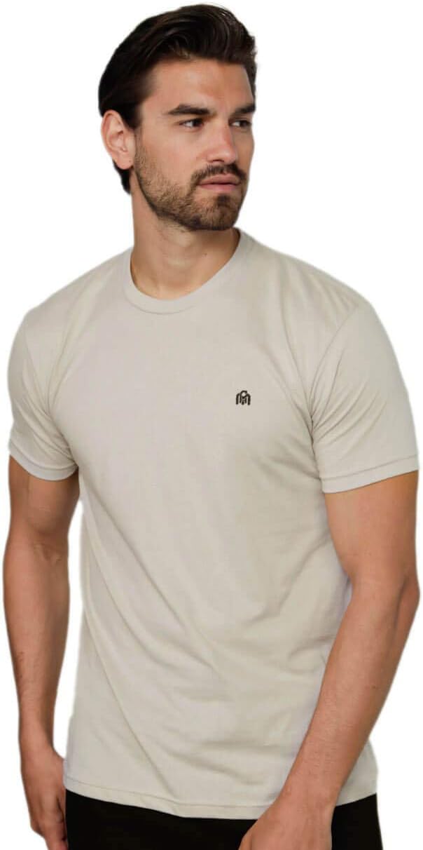 INTO THE AM Mens T Shirt with Logo - Short Sleeve Crew Neck Soft Fitted Tees S - 4XL Fresh Classic Basic Tshirts - Image 14