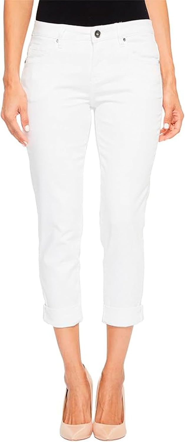 Jag Jeans Women's Petite Carter Mid Rise Girlfriend Jeans-Legacy