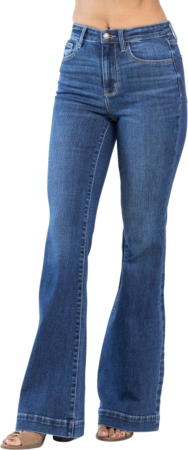 Judy Blue High Waist Hem Flare Leg Jeans 82443 - Image 4