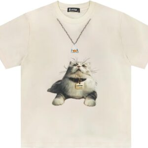 Laixton Mens Graphic Tees Shirt Unisex Printed Oversized T-Shirt Short Sleeve Streetwear Aesthetic Tee Casual Tunic Top