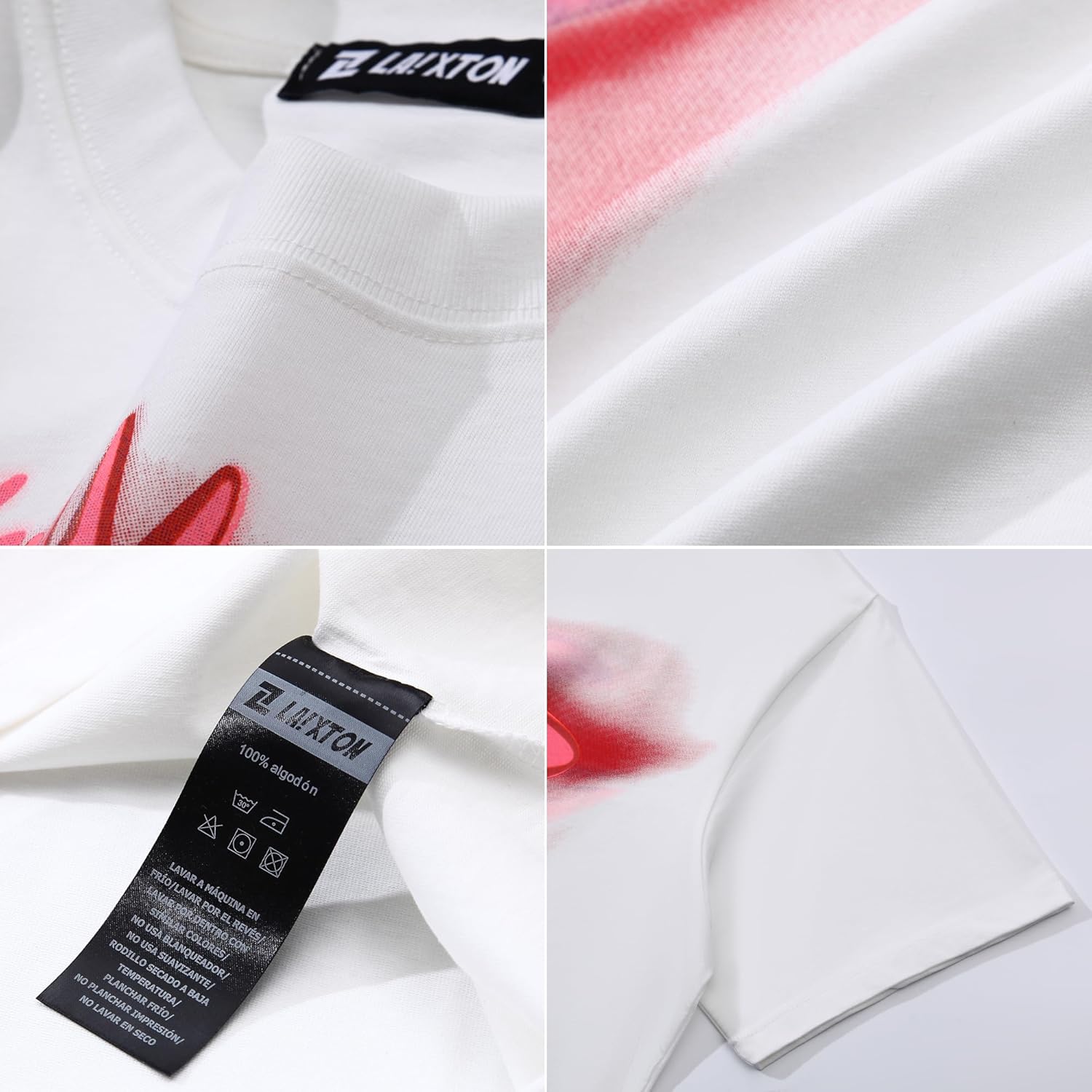 Laixton Women's Graphic Tees Shirt Unisex Hipster Printed Cotton Oversized T-Shirt Streetwear Aesthetic Casual Tee Top - Image 6