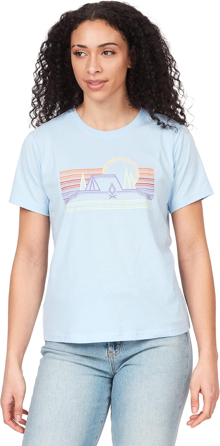 MARMOT Women's Logo T-Shirts - Printed Graphic on Cotton Tee - Image 3