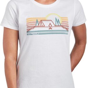 MARMOT Women's Logo T-Shirts - Printed Graphic on Cotton Tee