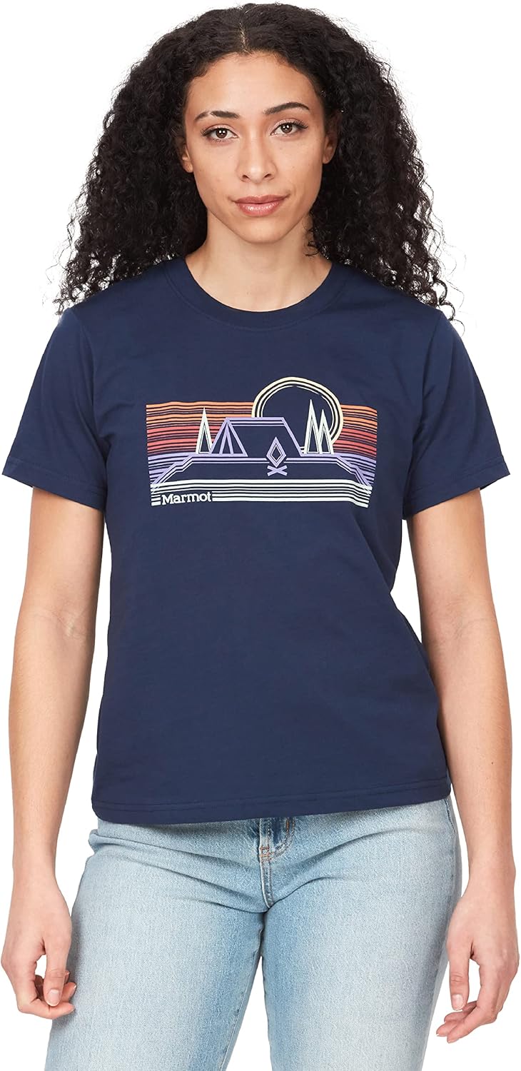 MARMOT Women's Logo T-Shirts - Printed Graphic on Cotton Tee - Image 6