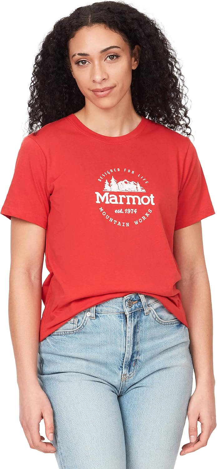MARMOT Women's Logo T-Shirts - Printed Graphic on Cotton Tee - Image 10