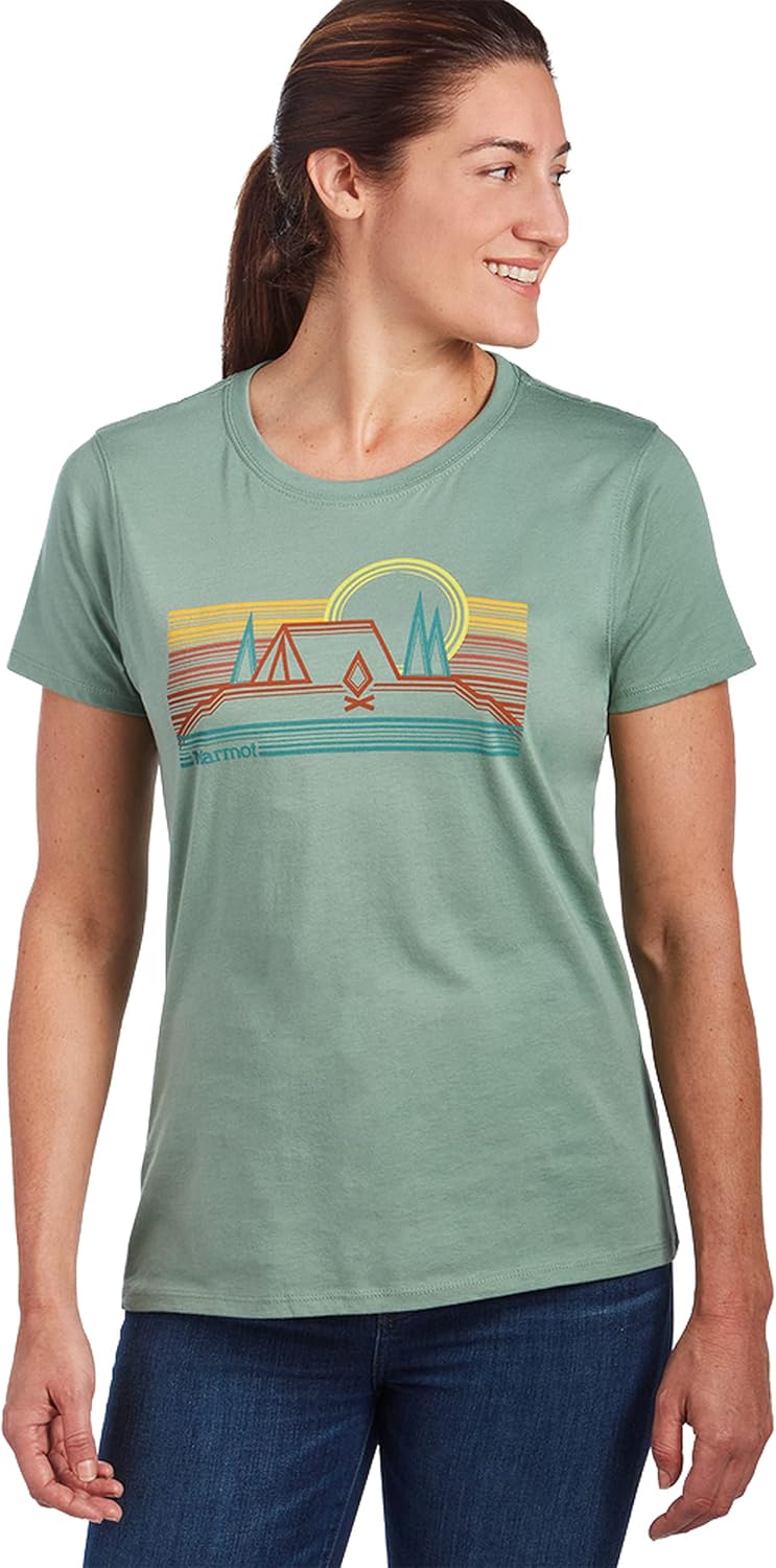 MARMOT Women's Logo T-Shirts - Printed Graphic on Cotton Tee - Image 11