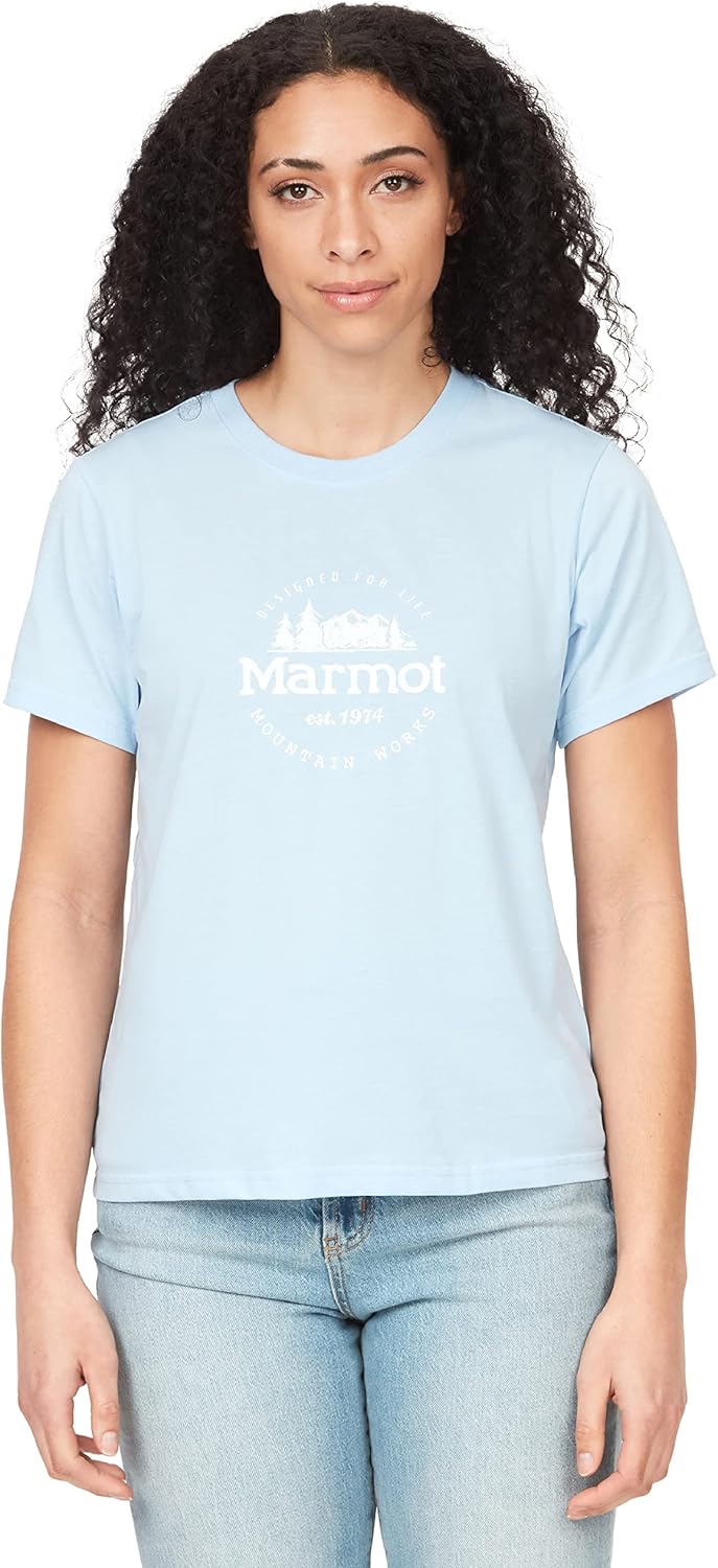 MARMOT Women's Logo T-Shirts - Printed Graphic on Cotton Tee - Image 8