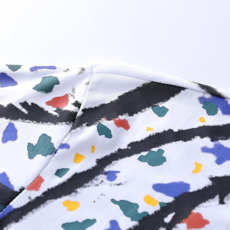 Men's T-Shirt Printed Sports Round Neck Short Sleeve top for Men - Image 6