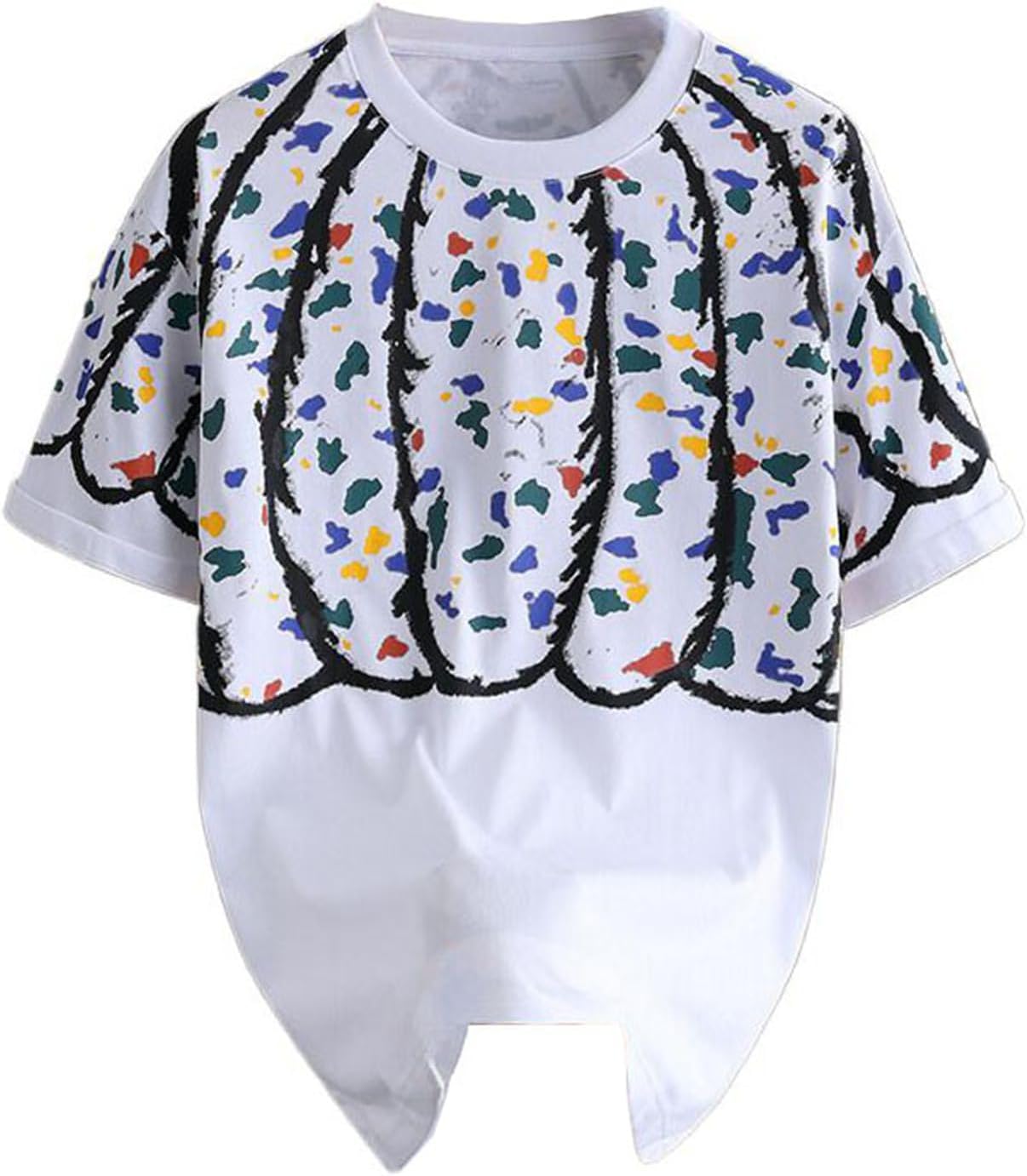 Men's T-Shirt Printed Sports Round Neck Short Sleeve top for Men - Image 2