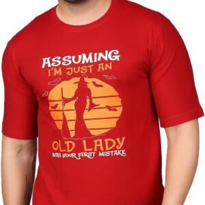 Men\u2019s Red Halloween Graphic T-Shirt \u2013 Halloweentown Pumpkin Print \u2013 Casual Round Neck Half Sleeve Cotton Tee