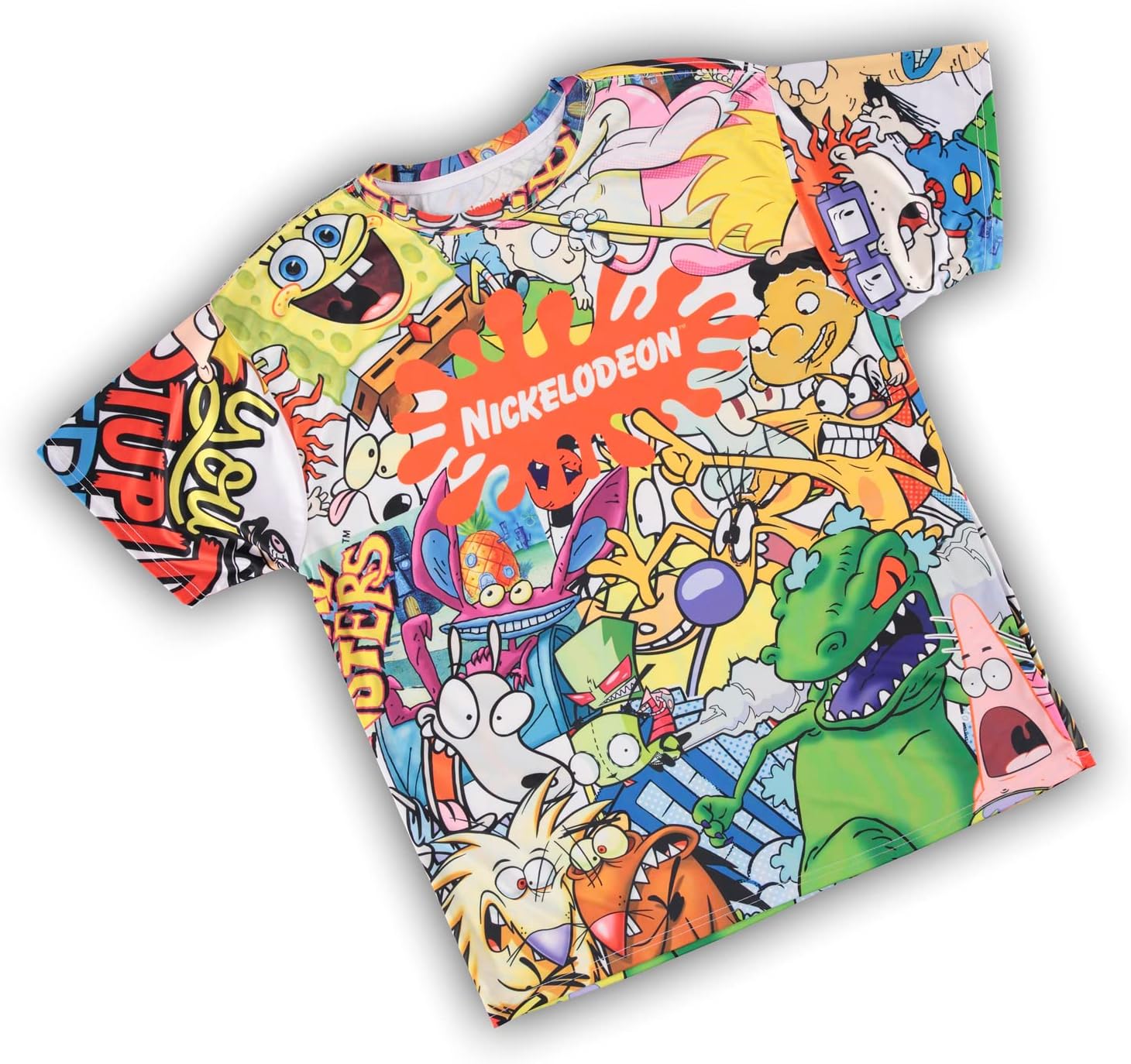 Nickelodeon Mens 90s Cartoon Shirt - Rugrats Hey Arnold Ren & Stimpy Rocko's Modern Life Tie Dye - Image 6