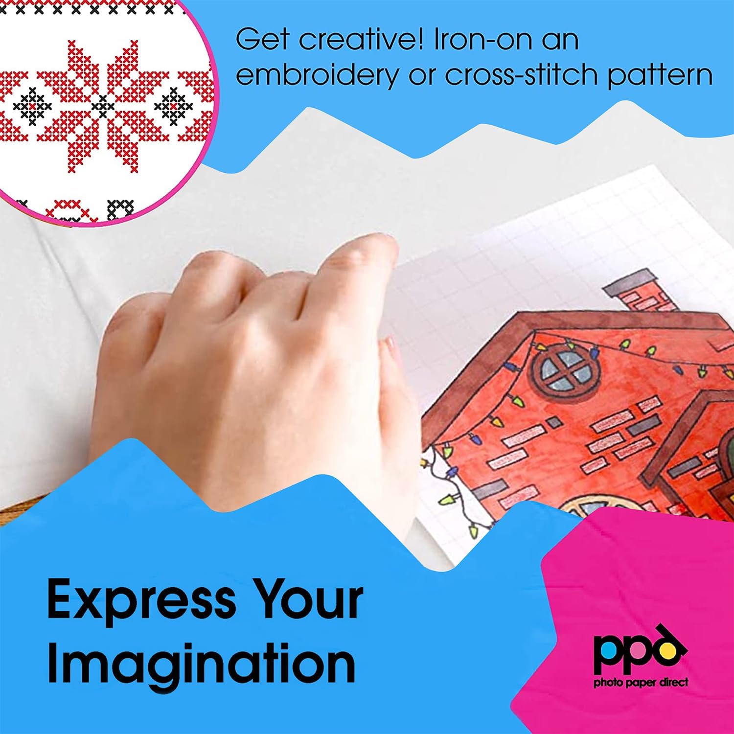 PPD 50 Sheets 8.5x11\u201D - Inkjet Iron-on Heat Transfer Paper for White & Light Fabric and T-Shirts - Premium - PPD-1-50 - Image 5